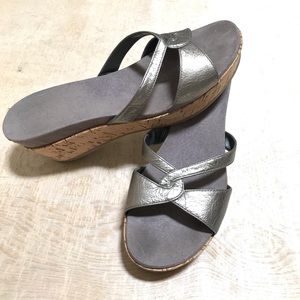 Nine West Farruko Wedge Slides Sandals Size 7.5